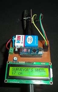 DIY: Measuring Wheel/Surveyor's Wheel Using Arduino & Rotary Encoder