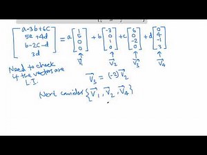Linear Algebra: finding basis of a subspace