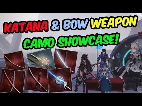 [PSO2:NGS] Katana and Bow Weapon Camo Show Case