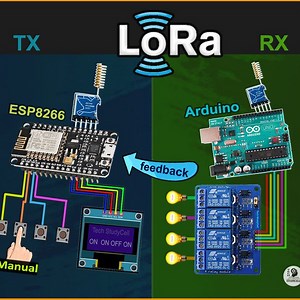 LoRa Project Arduino ESP8266 Control Relays 2022