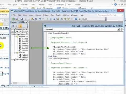 How to Examine & Edit the VBA Code for a Recorded Macro