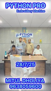 11K views · 215 reactions | python embroidery machine delivery...