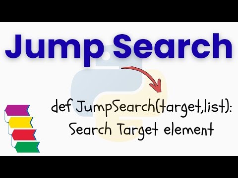 Jump Search Algorithm in Python | Step-by-Step Tutorial | Program