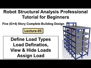 5. Complete building design in Robot Structural Analysis Professional tutorial for beginners