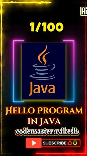 This is Why java hello program is Going Viral || Hello Program in Java #shorts