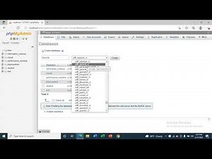 How to create a Database, table Using PhpMyAdmin