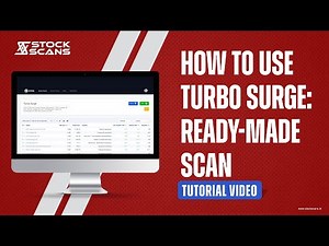 Turbo Surge Scan | Tutorial | TechnoFunda Scan | STOCKSCANS | SOIC