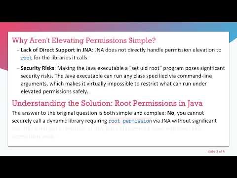 How to Handle Root Permission Requirements in Java with JNA