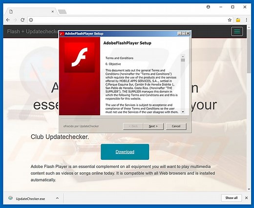 Update Checker Adware