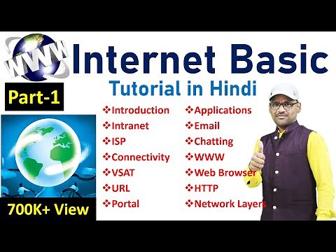 Part-1- Internet Basics Tutorial in Hindi | Introduction, Intranet, ISP, Connectivity & Other