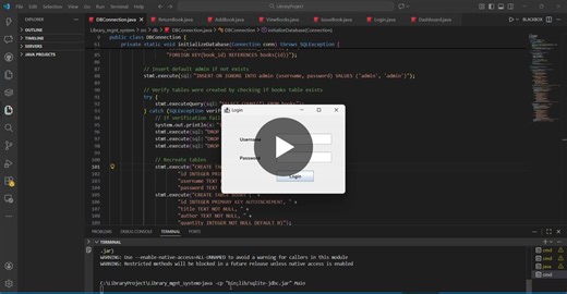 Java Library Management System with JDBC and SQLite | Akshata B Gadagin posted on the topic | LinkedIn