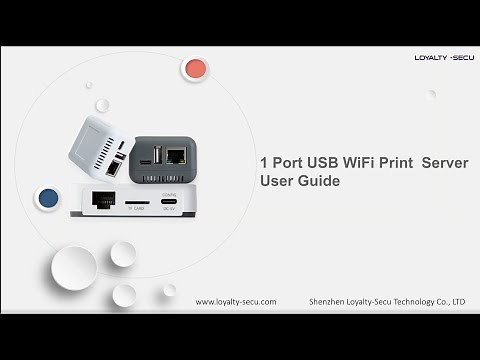 1 Port USB WiFi Print Server Setting Guide with scan and print function