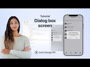 How to create a Dialog box | Ionic Design Kit