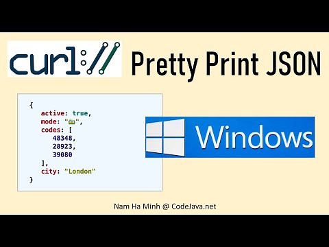 curl - Pretty Print JSON Output on Windows