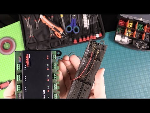 Instructions for connecting Märklin m84 decoder to the model railway