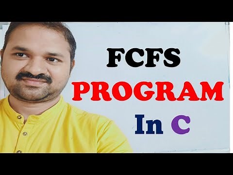 FCFS Program in C language || Operating Systems lab || OS lab || Scheduling Algorithms lab