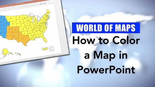 How to Color a USA Map in PowerPoint - MAPS for Design