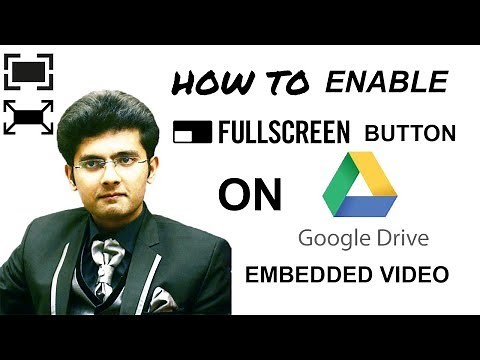 How to enable the Fullscreen button of any Google Drive Embedded video
