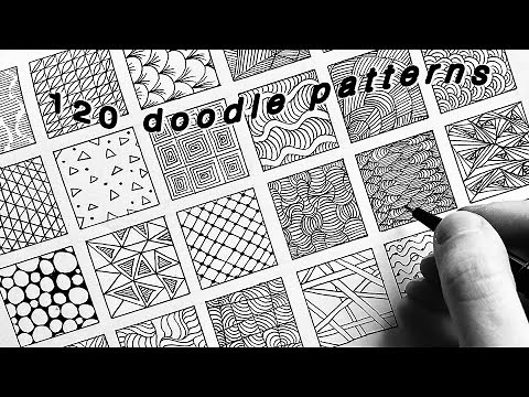 120 Easy Doodle Patterns / Zentangle Art / Doodling