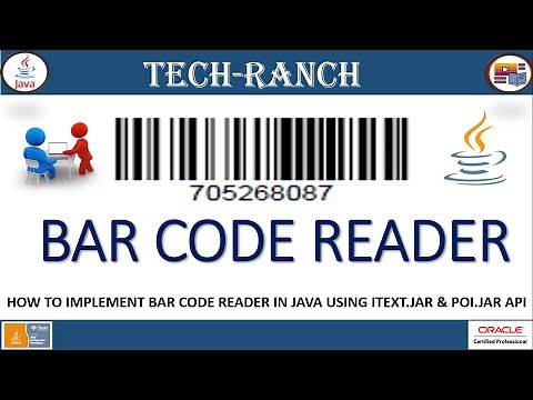 Live Demonstration of Bar Code Reader in Java using iText.jar API | Practice Project | ‪@TechRanch‬