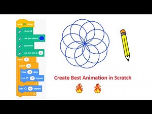 How To Make Animation in Scratch with pen extension | Scratch Programming | Tutorial 9