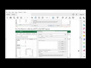 Linear Programming with Excel Solver