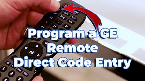 How to program a GE universal remote with Direct Code Entry