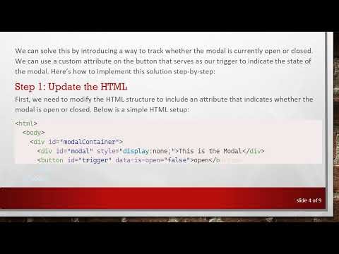 Play Audio File Only When Modals Open