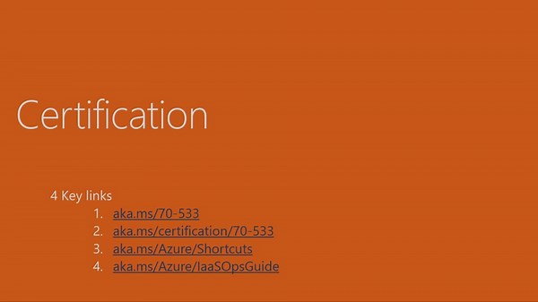 Cert Exam Prep: Exam 70-533: Implementing Azure Solutions