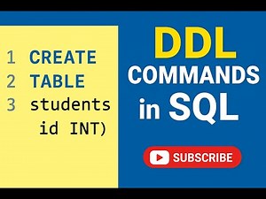 SQL DDL Commands Explained | CREATE, ALTER, DROP, TRUNCATE | SQL Tutorial for Beginners