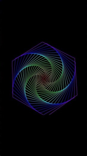 Wait For The End 😱 Python Spiral Animation Tutorial! #python #design #art #shorts