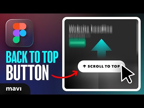 How To Create a Functional "BACK TO TOP" Button in Figma