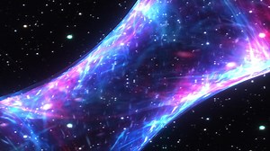 Download Hyperspace tunnel through light blue space time vortex. for free