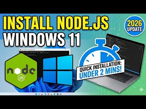 How to install Node.js in Windows 11 [2026 Update] | Download & Run Node.js in Easy Steps 🚀