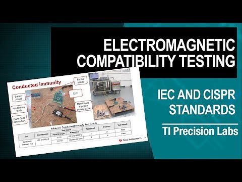 Electromagnetic compatibility testing methods and standards