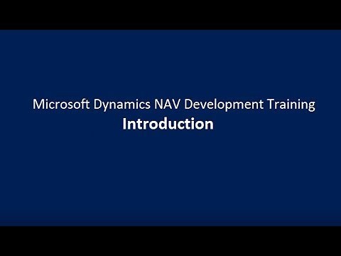 Microsoft Dynamics NAV Development Training | Introduction