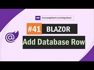 Add database row in Blazor