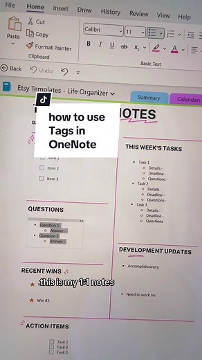 Organizing Your Work with OneNote Tags | Tips and Tricks