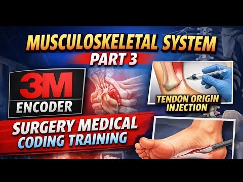 Musculoskeletal System Part 3 | Surgery Medical Coding Training | 3M Encoder