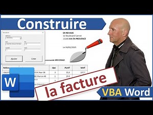 Remplir la facture avec un formulaire VBA Word