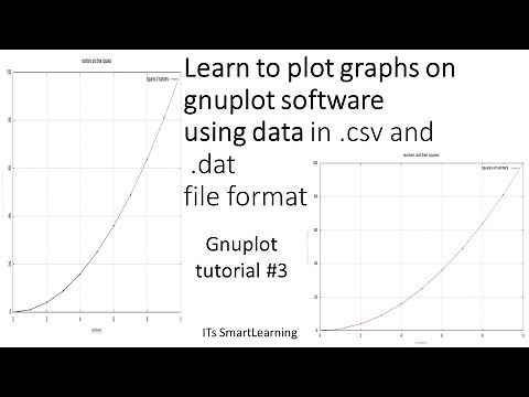 gnuplot plot data from .dat and .csv file | gnuplot basics | gnuplot tutorial 3