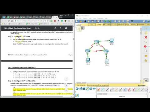 8.2.4.5 Lab - Configuring Basic Single-Area OSPFv2