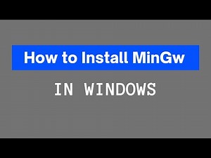 How to Install MinGW in Windows 7/8/10| mingw install windows |