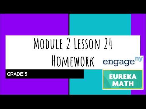 Engage NY // Eureka Math Grade 5 Module 2 Lesson 24 Homework
