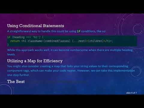 Creating a Component from String in React