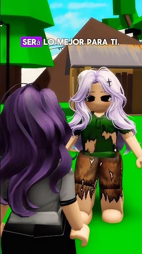 SOLO MI HERMANITA FUE ADOPTADA 💔 #roblox #shorts #historiasderoblox #roleplay