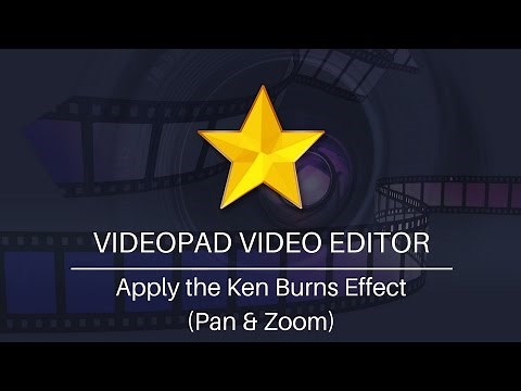 Apply Pan and Zoom (The Ken Burns Effect) | VideoPad Video Editor Tutorial