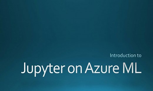 Using Jupyter/IPython Notebooks in Azure ML