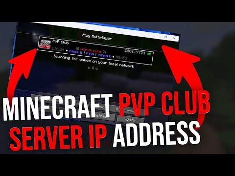 Minecraft PvP Club Server IP Address (2026)