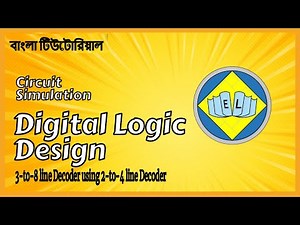 3-to-8 line Decoder using 2-to-4 line Decoder in Logisim
